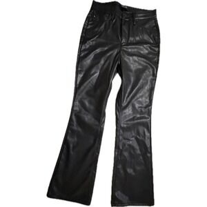 NEW Judy Blue Black Faux Leather Bootcut Pants High Rise Women's Size 9/29